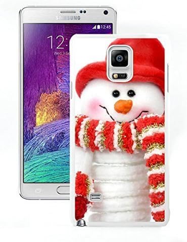 Hot Sell Design Christmas Snowman White Samsung Galaxy Note 4 Case 6