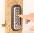 DIGITAL SYSTEMS 2210 SC KEYLESS ENTRY DOOR LOCK 1-5/8" X 5-1/2" SATIN CHROME
