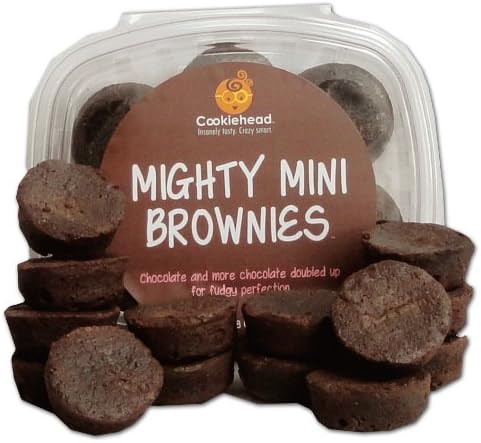 Healthy and Delicious Mini Brownies, Made with Ancient, Nutritious Sprouted Flour (Pack of 4 trays)
