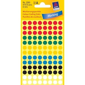 Colored Dot Stickers