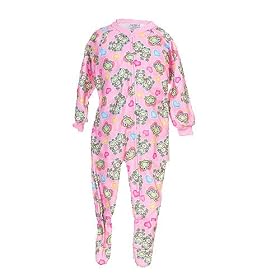 Whiz Girls Baby Girls Sleepwear Frog Blanket Footed Pajamas 6M-24M