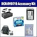 Sony DCR-DVD710 Camcorder Accessory Kit includes: SDM-109 Charger, LP34682 Case, SDNPFH70 Battery, 638002 Tape/ Media, ZELCKSG Care & Cleaning