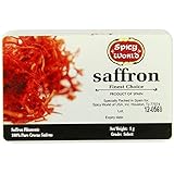 Spicy World Spanish Saffron Filaments, 1-Gram Acrylic Box (Pack of 3)
