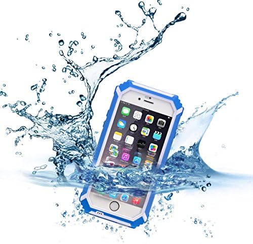 For [ Upgrade iPhone 6 Case ] Bolish® [ Full Body ] Waterproof Dustproof Shockproof All-in-one-step Molding Technology Water Resistant Protective Case with [ phone Lanyard ] For Apple iPhone 6 (4.7) Screen Cover 4 Colour Choice (Blue)