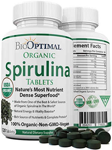 Biooptimal organic spirulina, 100% usda organic spiruli…