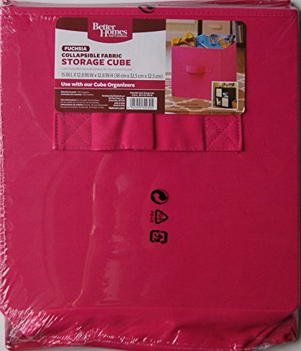 Better Homes and Gardens Collapsible Fabric Storage Cube - Fuschia