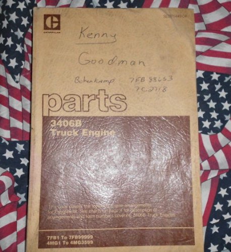 Best Cheap 1988 Caterpillar 3406B Engine Part Book Freightliner