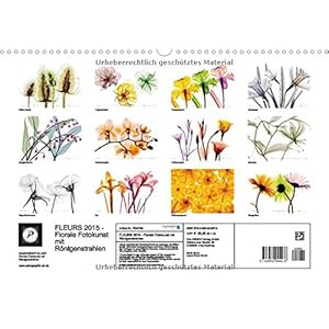 FLEURS 2015 - Florale Fotokunst mit Röntgenstrahlen (Wandkalender 2015 DIN