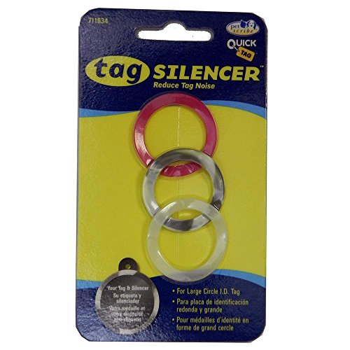 Tag Silencer Large Circle Dog Tag Accessory 3 Pack