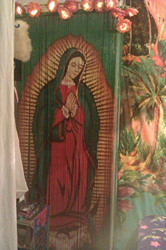 Virgin Mary Beaded Curtain 125 Strands Hanging Hardware