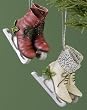 Pack of 12 Merry Little Christmas Red & White Ice Skate Ornaments