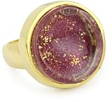 KARA by Kara Ross Resin Imprint Adjustable Ring, Lavender Water Snake