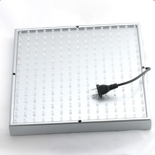 LEDwholesalers 2501W+B Blue/White 225 LED 13.8 Watt Square Grow Light Panel 110 Volt