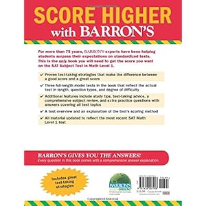 Barron's SAT Subject Test: Math Level 1, 6th Edition