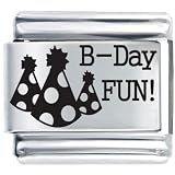 Birthday Hat Party Italian Charms Bracelet Link