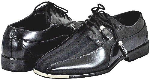 Expressions 4925 Black Mens Dress Shoes