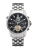 Perigaum 1972 Datomat Automatic P-0901-SS-BRC Automatic Watch for Him Open Balance Spring