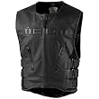 Icon Regulator Device Men's Leather Street Racing Motorcycle Vest