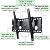 VideoSecu Tilt TV Wall Mount for Most 32"-65" LCD LED Plasma TV Flat Screen, Sturdy Steel Wall Plate Free HDMI Cable and 6" Bubble Level M43 from Videosecu