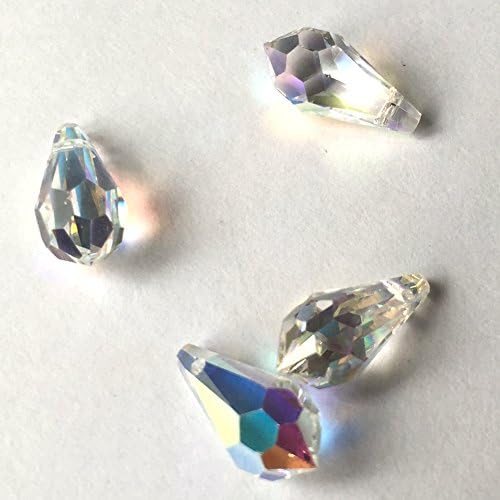 Above Fashion Man Made Crystal Tear Drop Beads Pendant 6000 13mm Crystal AB