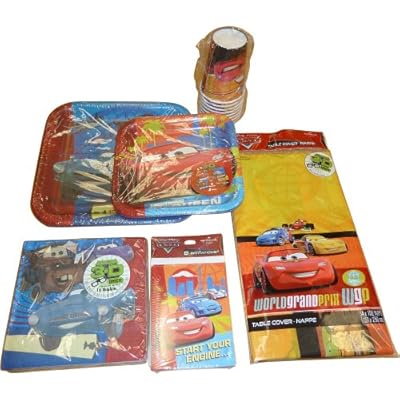 Disney Cars 2 Deluxe Party Pack for 8 Guests!