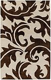2' x 3' Rectangular Jaipur BL07 Antique White/Java Color Hand Tufted Indian 
