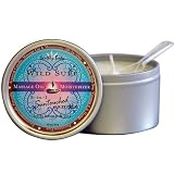 Earthly Body Round Massage Candle, 6.8-Ounce, Wild Surf