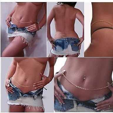 JEW JEWLY ErunerNew Hot Sexy Gold Plated Body Belly Waist Chain Beads Bikini Beach Necklace