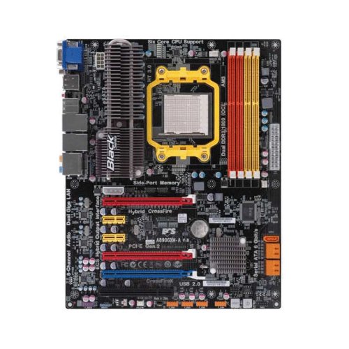 ECS V1.0 Socket AM3/890GX/SATA3/CrossFireX and Hybird CrossFireX/A and V and 2GbE/ATX Motherboard A890GXM-A