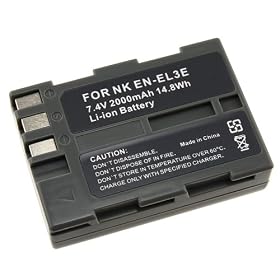 eForCity EN-EL3e Compatible Li-Ion Battery for Nikon D300