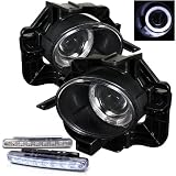 Eautolight Nissan Altima S SE SL 4DR SEDAN Clear Projector Fog Lights NEW + DRL LED BUMPER LIGHT