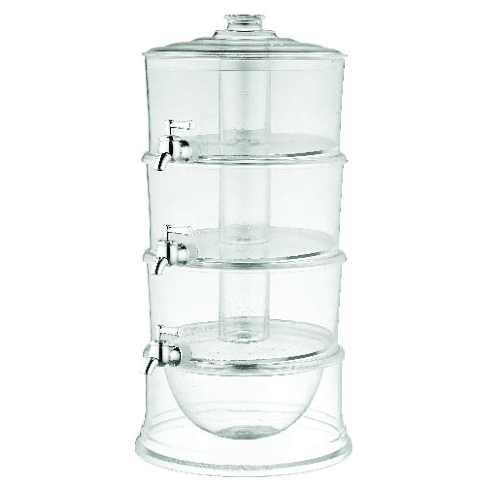 Jumbl Stackable 3-Tier Beverage Dispenser W/Ice Chamber Base & Cooling Shafts 17 51wm8Yu14cL