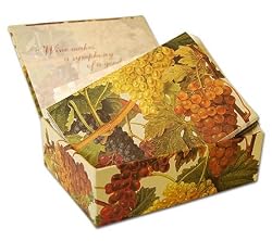 Vintage Grapes - Box Set of 10 Assorted textured cards and envelopes