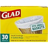 Glad Small Trash Bags, 4 Gallon, 30 ct