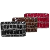 Je Veux Croc Print Frame Clutch