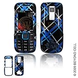 Snap On Phone Cover for Nokia 5130 T-Mobile Blue Plaid Protector Case