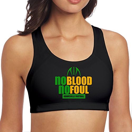 Women's No Blood No Foul Adamsville Elementary School Football Sports Vest Black