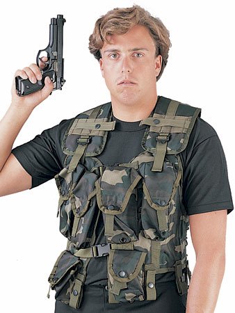 Woodland Camouflage Tactical Assault Vest