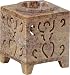 OIL BURNER - SOAPSTONE SQ 3 GODDESSES 3.75IN