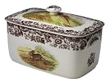 Spode Woodland Bread Bin 16 inch L x 8- 1/2 inch W x 8- 1/2 inch H