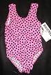 Girls 1 PC U-Back Pink w/Black Squares