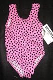 Girls 1 PC U-Back Pink w/Black Squares