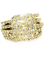 Rodrigo Otazu "DNA" Layers of Crystal Overlapping Large Crystal Adjustable Ring