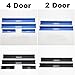 Nicebee One set of 4 pcs Aluminum alloy Front & Rear Door Sill Protector Scuff Plate Entry Guards For 2007-2016 Jeep Wrangler JK 4 Door Blue