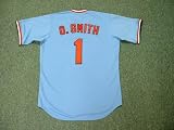 OZZIE SMITH St. Louis Cardinals 1982 Majestic Cooperstown Throwback Away Baseball Jersey