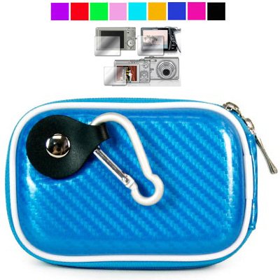 TPU Camera Case for Nikon Coolpix SL15 L6 S510 S600 Coolpix S8 S560 + Screen Protector (Light Blue)