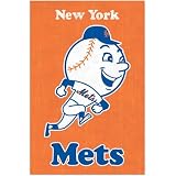 (22x34) New York Mets Retro Logo Sports Poster Print