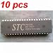 10 pcs STC89C52RC PDIP-40 STC89C52RC40C microcontroller STC 89C52RC MCU BY STC MCU Limited