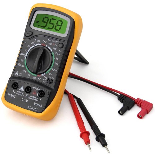 Etekcity® Digital LCD Voltmeter Ammeter Ohmmeter Multimeter Volt AC DC Tester Meter(Battery Included)
