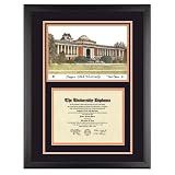 Oregon State University Diploma Frame with OSU Lithograph Art Print